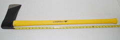 Leatherhead Tools, Axe, Flat Head, Fiberglass Handle, Yellow, Made in USA