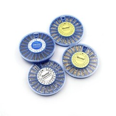 120PCS Dental Screw Post Titanium Kit Gold/Silver Plated Conical Root Canal Pins