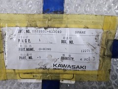 KAWASAKI HEAVY INDUSTRIES, YZJ2001-632C40, O-RING SPARE KIT, 1 PACK = 4PCS QTY