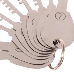 Stainless Steel Comb Lock Tools 9In1 Full Set Repair Tool Bypass Method