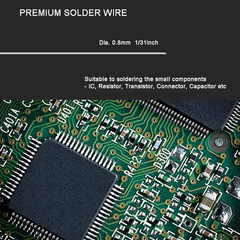 Lead-Free Solder Wire Rosin Core Flux 0.8Mm Electric Solder Fine Sn99 Ag0.3 Cu0.