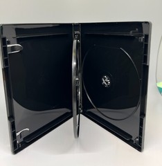 1 NEW TOP QUALITY 14MM 4K ULTRA HD TRIPLE MULTI-3 BLU-RAY CASE, BLACK, QJ300