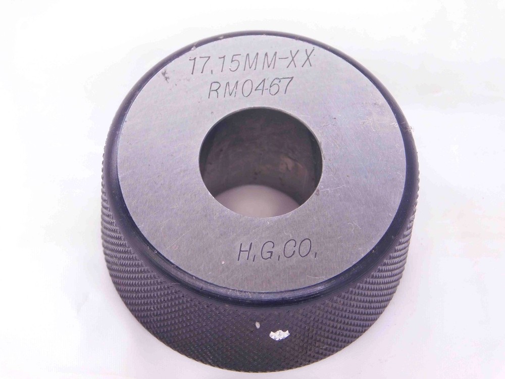 17.150 CL XX MASTER PLAIN BORE RING GAGE 17.000 +.150 OVERSIZE 17 mm .6752 17.15