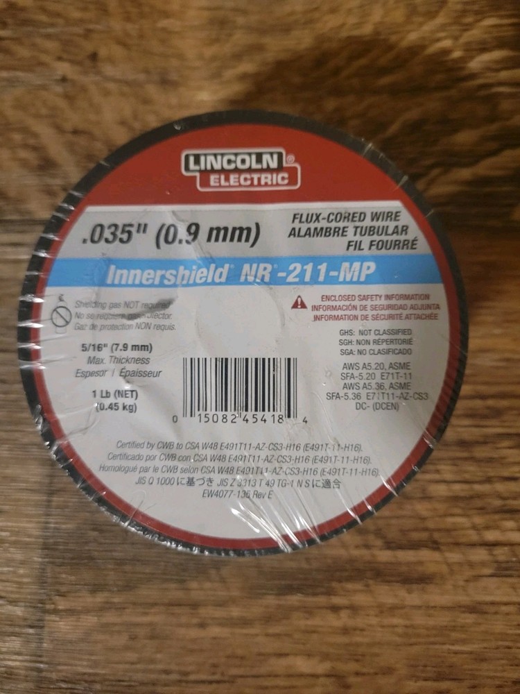 0.035 In. Innershield NR211-MP Flux-Core Welding Wire for Mild Steel 1 Lb.