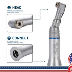 SEASKY Dental Push Button Slow Low Speed Contra Angle Handpiece Fit E-TYPE MOTOR