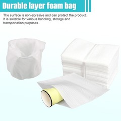 Ericotry 100 Pcs 4 X 6in Foam Wrap Sheets Cushioning Pouches White