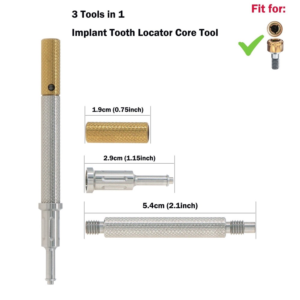 US Osstem HIOSSEN ET Mini Locator Overdenture Abutment Locator Male Caps Tool