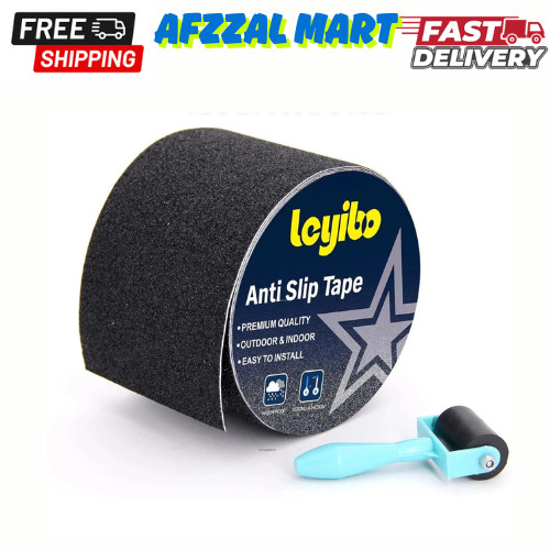 Anti Slip Tape with Roller, 4 Inch x 35 Ft Grip Tape for Stairs Outdoor/Indoor,