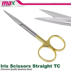 NEW GERMAN TC Iris Scissors 4.5″ Straight Surgical Dental Surgry Instrument 4Pcs