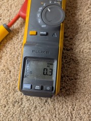 Fluke 381 Remote Display True RMS AC/DC Clamp Meter with iFlex 2500A Used WORKS