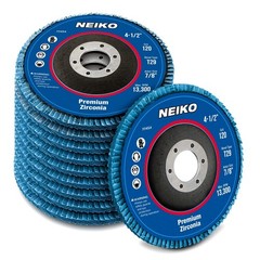 NEIKO 11145A 10 Pack Zirconia Flap Discs 4-1/2 for Angle Grinder, 120 Grit