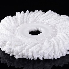 3 Pack Mop Head Replacement Spin 3 Count (Pack of 1), White-3