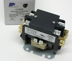 C230C Double two 2 Pole 30 Amps 208 230 240 Volts A/C Contactor