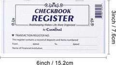 20 Pack Checkbook Register Check Registers for Personal Blank Ledger Transaction