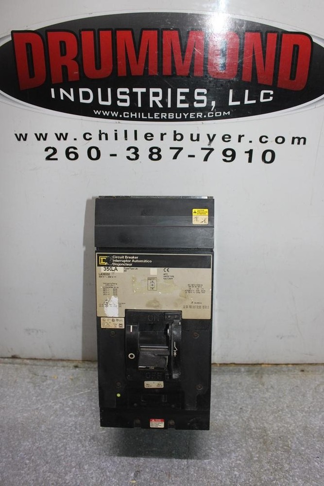 SQUARE D I-LINE CIRCUIT BREAKER LA36350 350 AMP 3-POLE 600 VAC