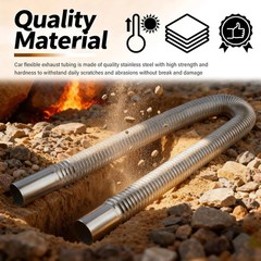 23.62″ L & 1″ ID Generator Exhaust Extension Kit Stainless Steels,Diesel Heater
