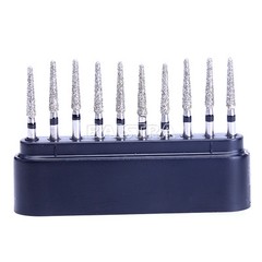 100 Pcs Dental FG Diamond Burs for Abrade Crown Cavity Preparation TR-13S