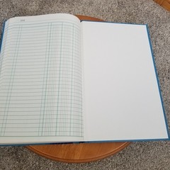 Blueline Vintage Ledger Book Hardcover Unused 200 Pages Three Column A790
