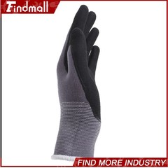 Findmall 6 Pairs S-Size Work Gloves MicroFoam Nitrile Coated Knit Nylon Gloves