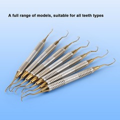 7pcs Periodontal Montana Jack Sickle Scaler Light Double Ended Dental Instrument