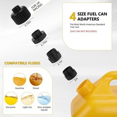 Automatic Fuel Transfer Pump Auto-Stop, 3.8 Gallon per Min, 51” Extra Long Hose