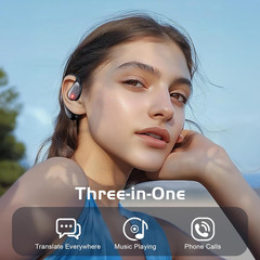IAMJOY Language Translation Earbuds, 163 Two Way AI Translator Earbuds Language