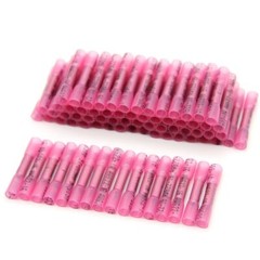 100x Solder Sleeve Heat Shrink Tubing Waterproof AWG 16-22 Wire Splice Connector