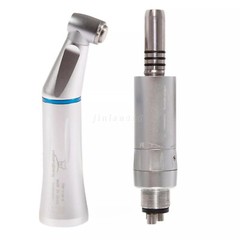 Dental Slow Low Speed Handpiece Push Contra Angle NSK Style Air Motor 4Holes