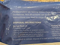 Because Flushable Wipes Alcohol Free 48 Wipes
