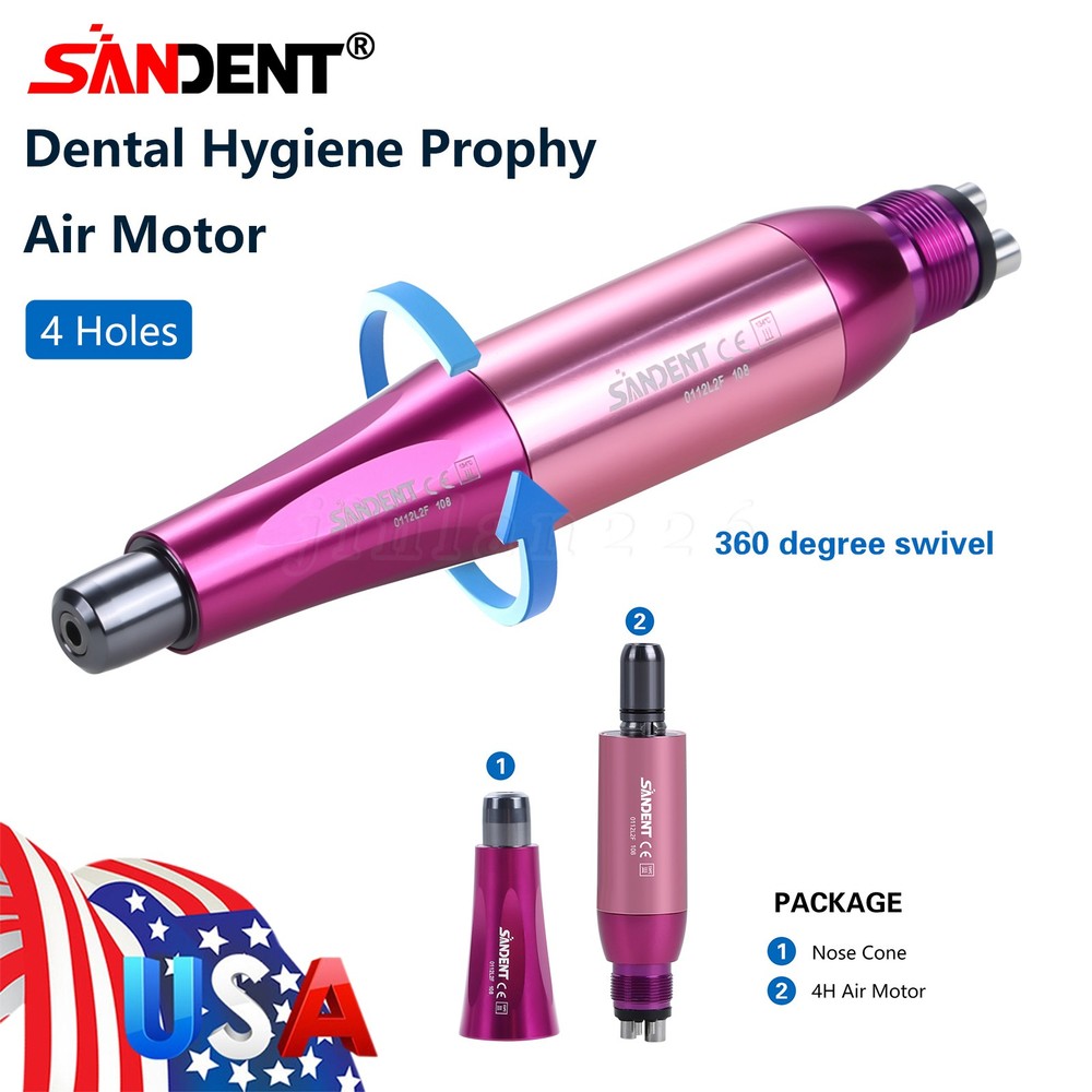 1pc 360° Swivel Dental Hygiene Prophy Handpiece/Prophy with 4:1 Nose cone