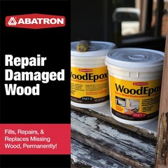 Abatron WoodEpox Kit – 2 Quart – 2-Part Structural 64 fluid ounce, No Color