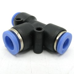 8mm (5/16 in.)-6mm (1/4 in.) Pneumatic Push in Union TEE Fitting, Quick Connect,