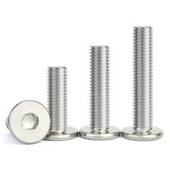 M5 Ultra Thin Wafer Flat Head Low profile Screws Bolt Allen Key Stainless Steel