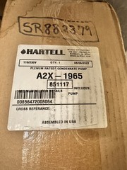 Hartell Milton Roy A2-X-1965 DV, 851117, Plenum Rated Condensate Pump, BRAND NEW