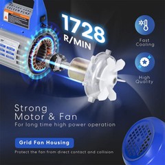 110V 4.5 CFM Vacuum Pump Single Stage 1/3HP Rotary HVAC/Auto AC Air Conditioning