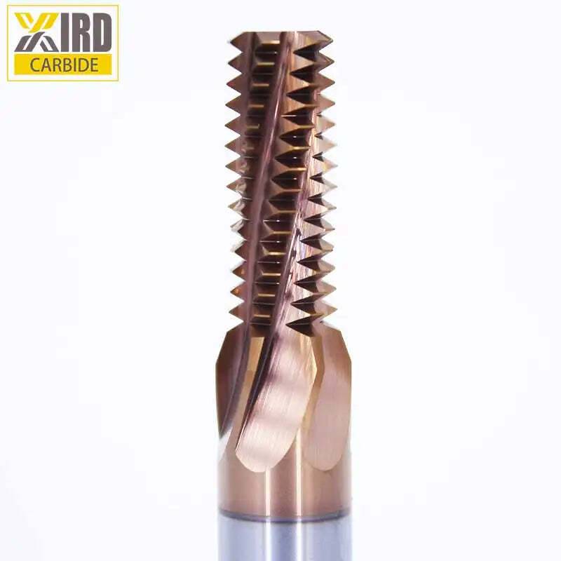 5/8-11 UNC 4 FLT Tungsten Carbide Milling Cutter Thread Mill Cutting Tool AlTin