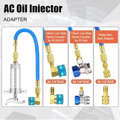 AC Leak Detector Kit for R1234yf, R134a & R410a with UV Dye & Oil Injector