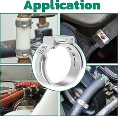 260X Single Ear Hose Clamps 304 Stainless Steel Crimp Hose Clamp Crimp Tools Kit