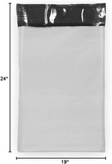 5 Pack Modern White Poly Mailers 19″ x 24″ – Reliable Self-Sealing Shipping Bags