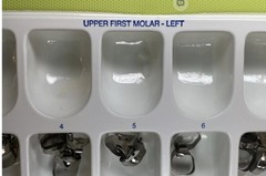 “A”Company Lot of 150 Orthodontic Bands UL6 Buccal Tube, UL7 Size 9-32 Roth .022