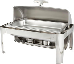 Madiso 8Qt Roll-Top Stainless Steel Chafer – Heavyweight Full-Size Design