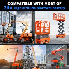 25.6V (24V) 105Ah Lithium Battery for Genie GS 1530 1532 1930 2632 Scissor Lift