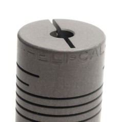 Helical WAC15-4mm-4mm Flexible Aluminum Coupling 4mm Bore, 15mm OD, 22mm Length