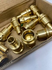 WHK 12-Pack 1/2″ Press Propress x 1/2″ PEX Adapter: Brass Couplings.