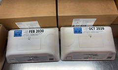 Lot of 2 Dual-Lite EVHC6IDP-O-WM Commercial LED Emergency Lights White Open Box