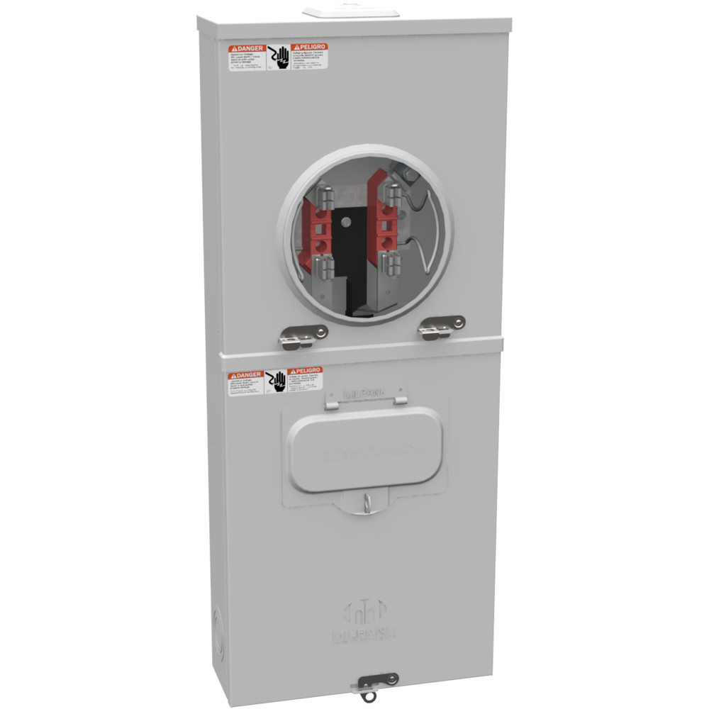 NEW Milbank U3491-XL-200 Ringless Meter Socket, 200A 4-Jaw 1 Position, No Bypass