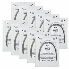 10 Packs Dental Super Elastic Niti Rectangular Arch Wire Ovoid Form 16*16 Upper