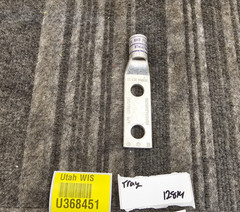 (QTY 10) Burndy YAV28L2NTCFX 2-Hole Compression Lug 4/0 (550/24) Purple Die 15,