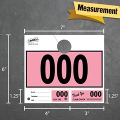 1000 Car Dealer Service Hang Tags Mechanic Repair Shop 3 Piece System – Pink