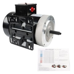 1/2 HP Electric Motor 56C Frame 1750 RPM 1 Phase TEFC 60Hz General Purpose